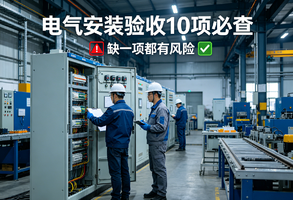 电气安装验收10项必查！缺一项，车间都留安全隐患