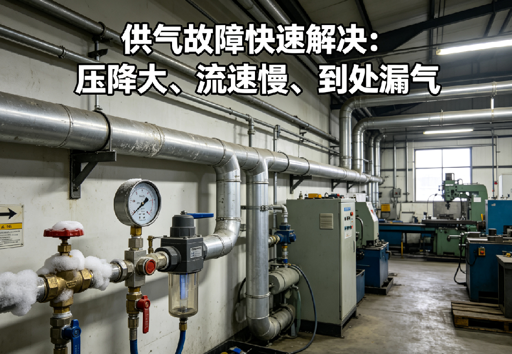 供气故障快速解决:压降大、流速慢、到处漏气,当场排查当场修复