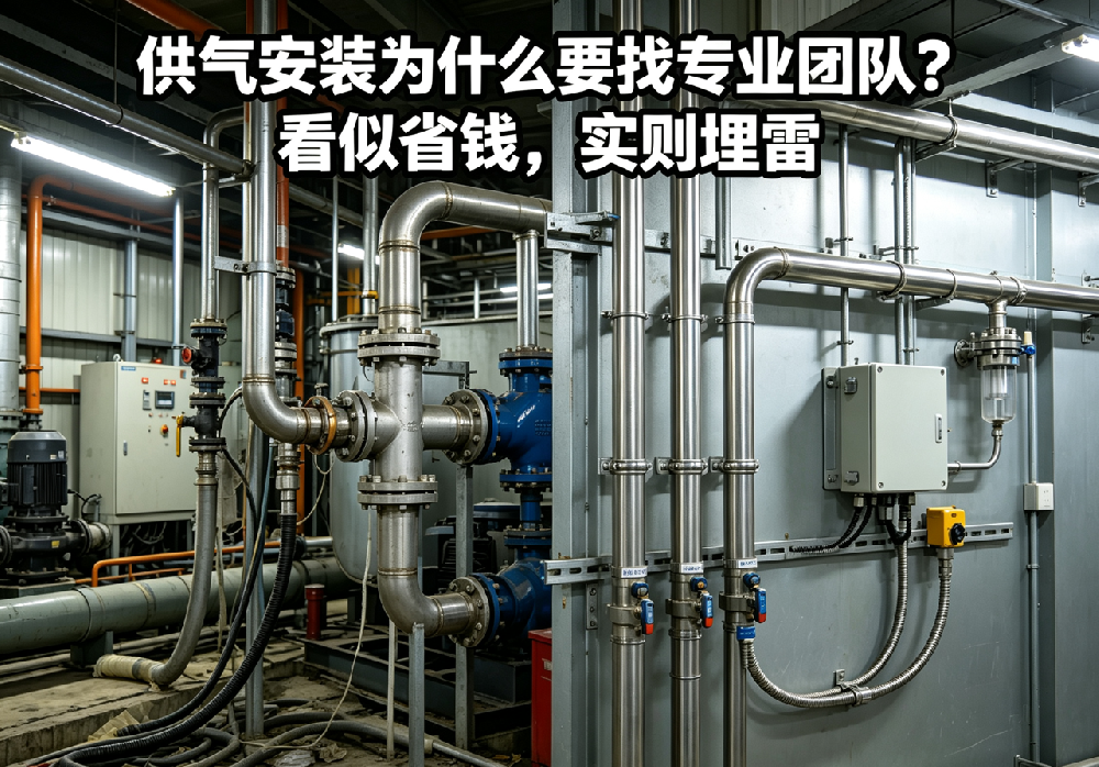 供气安装为什么要找专业团队?看似省钱,实则埋雷
