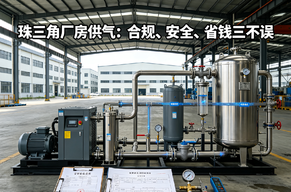 珠三角厂房供气:合规、安全、省钱三不误,工厂降本又省心