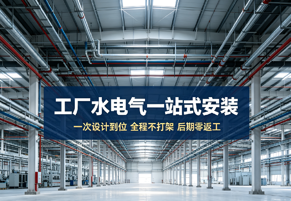 水电气一站式安装:设计一次到位,不打架、不返工、一次稳用十年