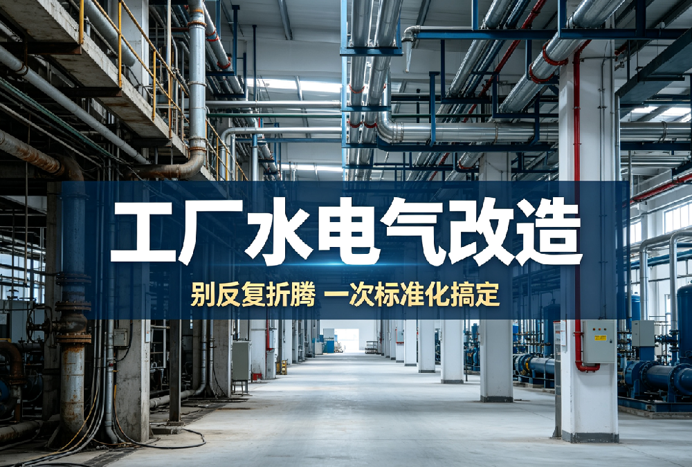 工厂水电气改造：别反复折腾！一次标准化搞定，省心省力更省成本