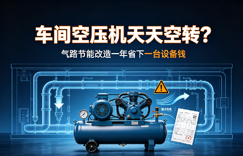 车间空压机天天空转？气路节能改造一年省下一台设备钱