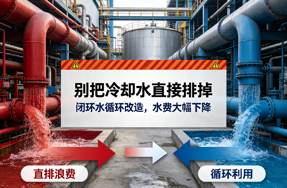 生产用水浪费惊人！闭环水循环改造，节水率超30%