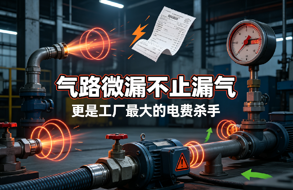 气路微漏不止漏气，更是工厂最大的电费杀手