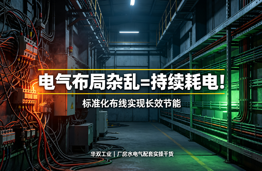 电气布局杂乱=持续耗电！标准化布线实现长效节能