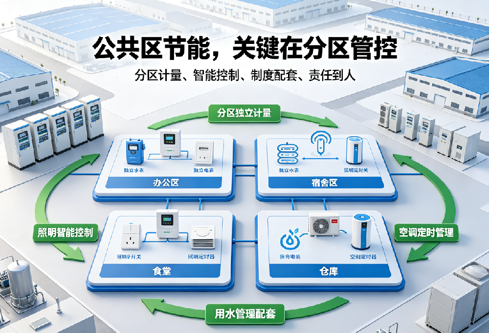 厂区公共水电气浪费？分区管控节能落地措施
